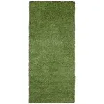 Ottomanson Waterproof 6x7 Indoor/Outdoor Artificial Grass Rug for Patio Pet Deck, 6' x 6'6 inch, Green