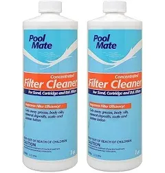 Pool Mate 1-2702 Liquid Filter Cleaner for Swimming Pools, 1-Quart 1-Pack