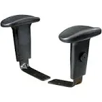 Office Star Replacement Adjustable Arms with Soft Pads, Pack of 2 Arms, Fits 2902 and 98341 Chairs, Black