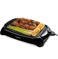 Ovente Electric Indoor Grill, 13x10 Inch Non-Stick GD1632NLB, Black, NEW