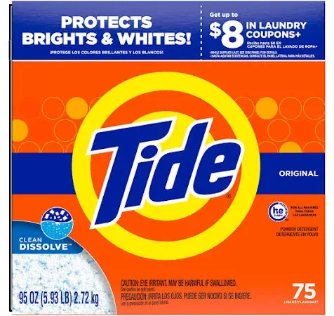 Tide Mountain Spring 102 Loads Powder Laundry Detergent - 143 Oz