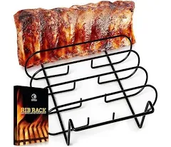 Rib Racks For Smoking  Bbq Rib Rack For Gas Smoker Or Charcoal Grill