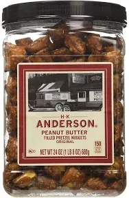 Anderson Peanut Butter Pretzels Nuggets, 2.5 oz., 24 Bags/Carton (UQF27593) | Staples