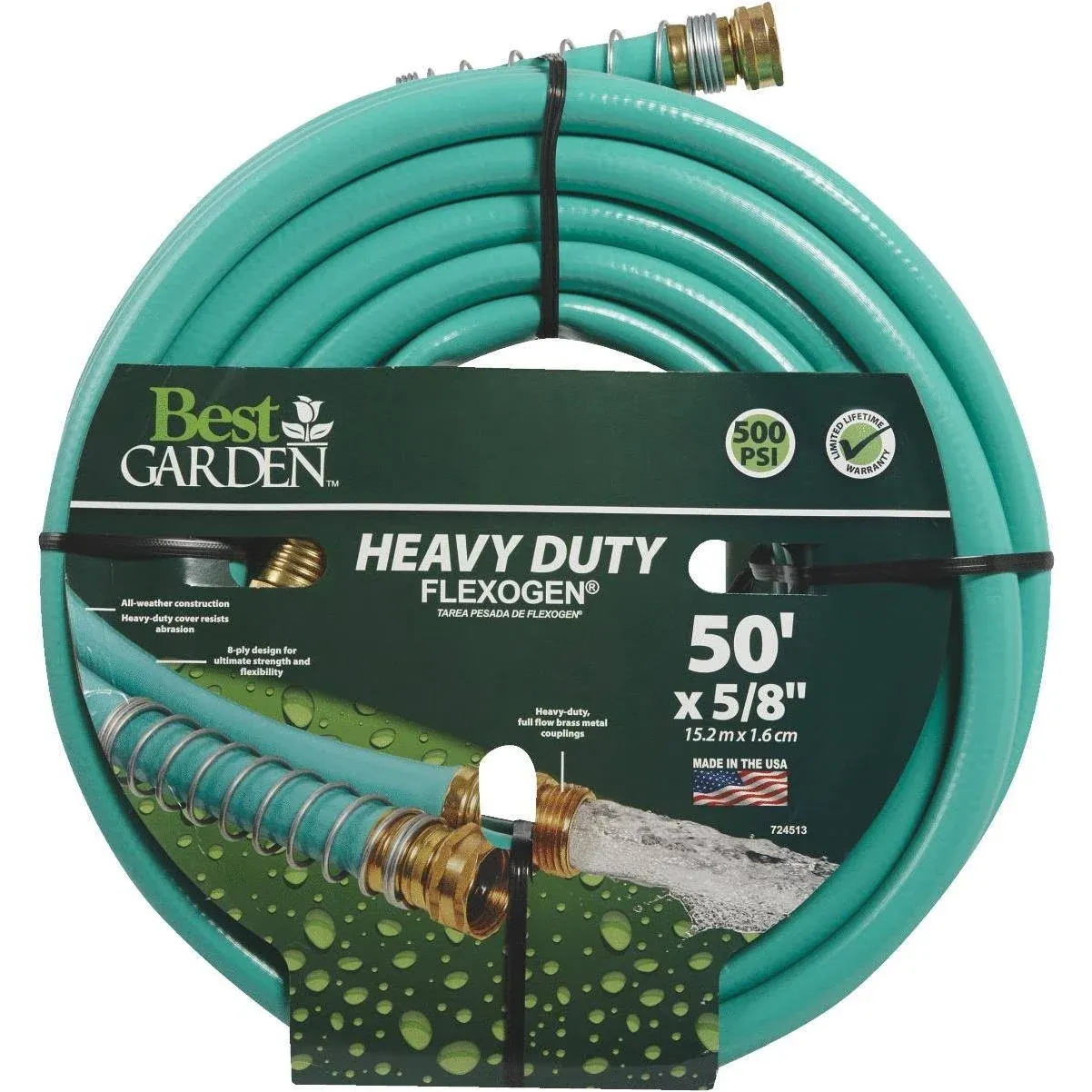 "Gilmour Flexogen HeavyDuty Green 5/8 in.  X 50'"