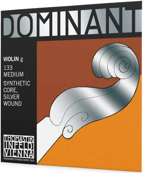 Thomastik-Infeld 133 Dominant Silver Wound Synthetic Core 4/4 Violin String - G (Medium) | Reverb