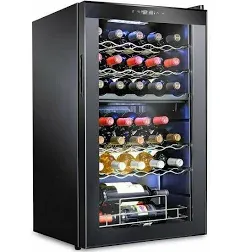 Ivation 33-Bottle Dual-Zone Freestanding Wine Refrigerator