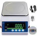 6000gx0.01g Large Range Lab Scale Precision Electronic Digital Lab Weight Analytical Balance Scale 6kg Industrial Scale Counting Scale Postal Scale Scientific Gram Scale Clark Scale Gold Scale