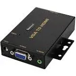 JideTech HDMI to VGA Converter with 3.5mm Audio Supports 1080P for PC Laptop Display Computer Mac Projector