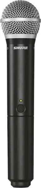 Shure BLX2/PG58 Handheld Wireless Transmitter with PG58 Vocal Mic Capsule - for use with BLX Wireless Microphone Systems (Receiver Sold Separately) | H8 Band