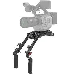 SmallRig Shoulder Rig Kit (Pro), Video Film Making System Kit for DSLR Camera and Camcorder with VCT Shoulder Pad, Extension Arm, and Handle for Canon for Nikon for Sony, etc - 4274