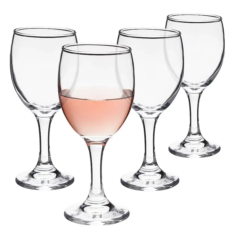 Stemmed Wine Glass Set Of 4 For Wedding, Housewarming, Anniversary, 4.5 Oz