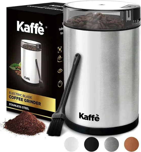 Kaffe 14Cup Electric Coffee Grinder Keep Freshness and Aroma Stainless Steel