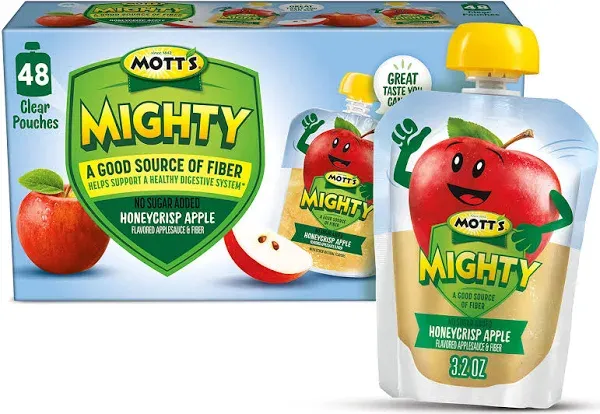 Mott's Mighty Honeycrisp Apple Flavored Applesauce & Fiber Cups (1.46 lbs)