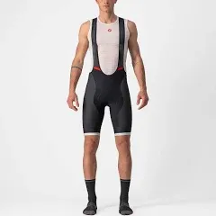 Castelli Competizione Kit Bib Shorts Dark Grey Silver Red - XS