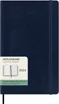 Moleskine 2024 Weekly Planner, 12M, Large, Soft Cover Sapphire Blue