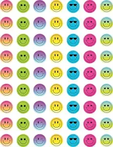 Teacher Created Resources Brights 4Ever Smiley Faces Mini Stickers Valu-Pak