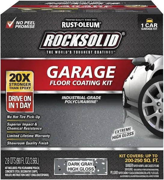 Rust-Oleum RockSolid Garage Floor Coating Kit