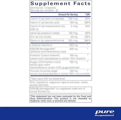 Pure Encapsulations Thyroid Support Complex