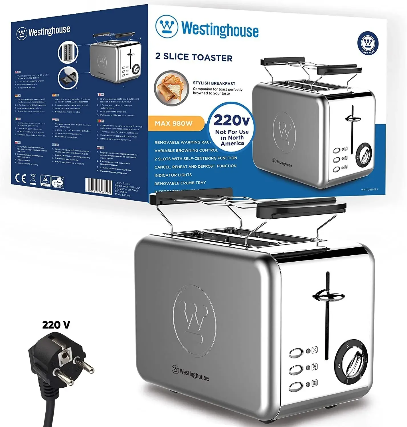 Westinghouse 220 Volts Toaster