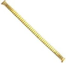 9mm Speidel Twist-O-Flex Gold Tone Stainless Ladies Curved End  280YR Buy1 Get 1