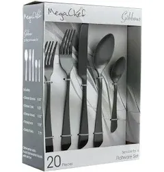 Megachef Baily 20-Piece Stainless-Steel Flatware Set