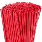 FAONIE 10 Inch Drinking Straws 250Pcs 10 X 0.28 (Red) 250, Red 