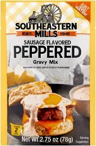 Southeastern Mills Peppered Gravy Mix with Sausage Flavor