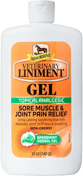 Absorbine Veterinary Liniment Gel - 12oz BEST-PRICE, NEW- SHIPS NEXT DAY!