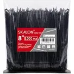 New Zip Ties 8” (1000 Pack),40lbs Tensile Strength,indoor &amp; outdooruse,by Skalon