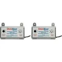 Ventamatic XXDUOSTAT Adjustable Dual Thermostat/Humidistat Control for Power Attic Ventilators (Two Pack)