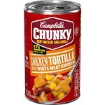 Campbell's Chunky Soup, Chicken Tortilla with White Meat Chicken - 18.6 oz