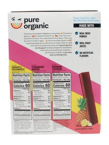 Pure Organic Layered Fruit Bars