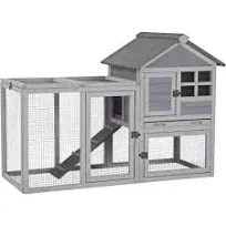 Aivituvin 2-Story Big Bunny Cage with No-Leak Tray