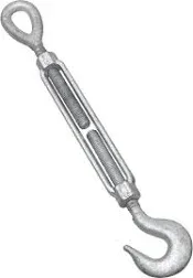 2 National Hardware HD Galvanized 1/2&#034; x 6&#034; Hook/Eye Turnbuckle 3272BC N177-501