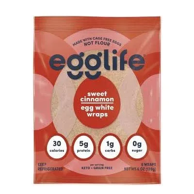 Egglife Garden Salsa, Egg White Wraps - 6.0 oz