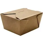 Karat 30 fl oz Fold-To-Go Box #1, Kraft - 450 Pcs