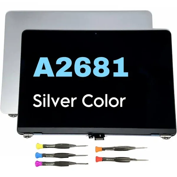 2022 Original New 13" A2681 LCD Screen for MacBook Air M2 EMC 4074 A2681 LCD Screen Replacement (Silver)