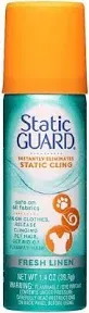 Static Guard Fabric Spray, Fresh Linen Scent, 1.4 Ounce Can