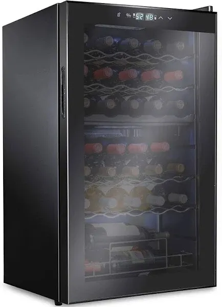 Ivation 33 Bottle Dual Zone Freestanding Wine Cooler