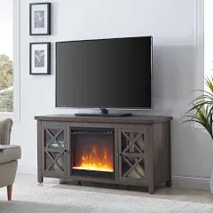 Quayson TV Stand with Electric Fireplace