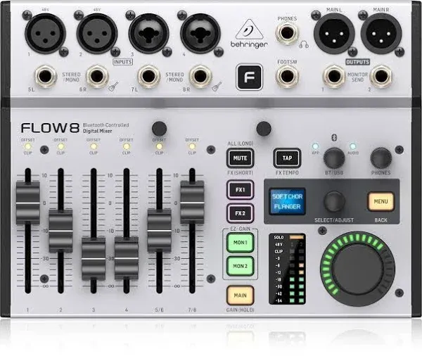 Behringer FLOW 8 8-Input Digital Mixer with Bluetooth