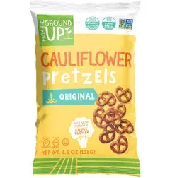 From The Ground Up Gluten Free Cauliflower Pretzel Twists, 4.5 oz Bag [6 Pack]