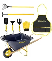 Stanley Jr Wheelbarrow &amp; 7 Piece Garden Set