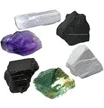 Set of 6 Crystals for House Protection Manifestation