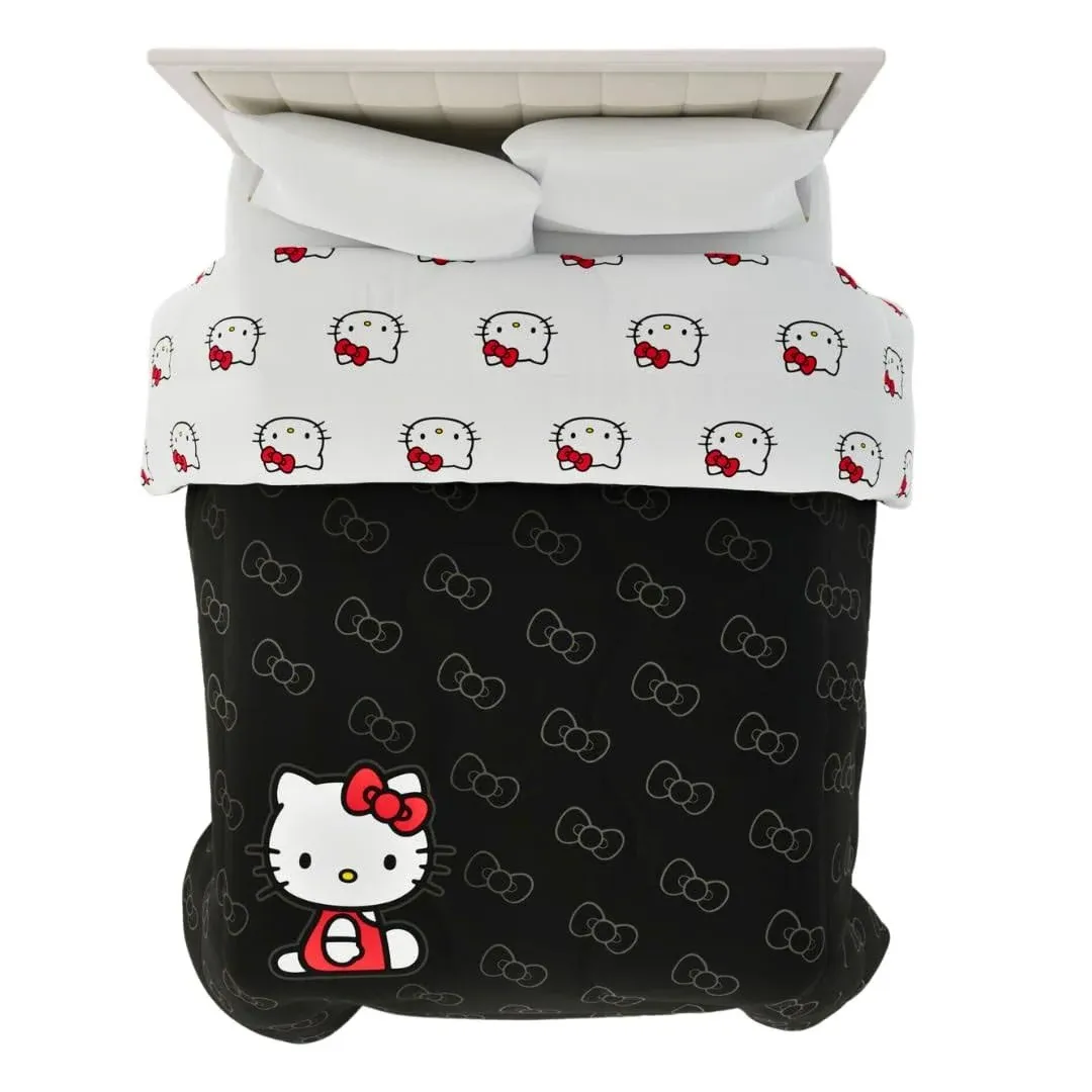 Franco Collectibles Hello Kitty Bedding Super Soft Cozy QUEEN COMFORTER Bedsprea