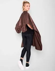 Betty Dain Bleach-proof All Purpose Styling Cape, Material Defends Against Bleach Stains, Color Proof, Chemical Proof, Waterproof, Lightweight Embossed Nylon, Black