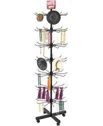 IPEXI Retail Display Stand 7 Tier for Store Display Movable Shop Spinner Jewelry