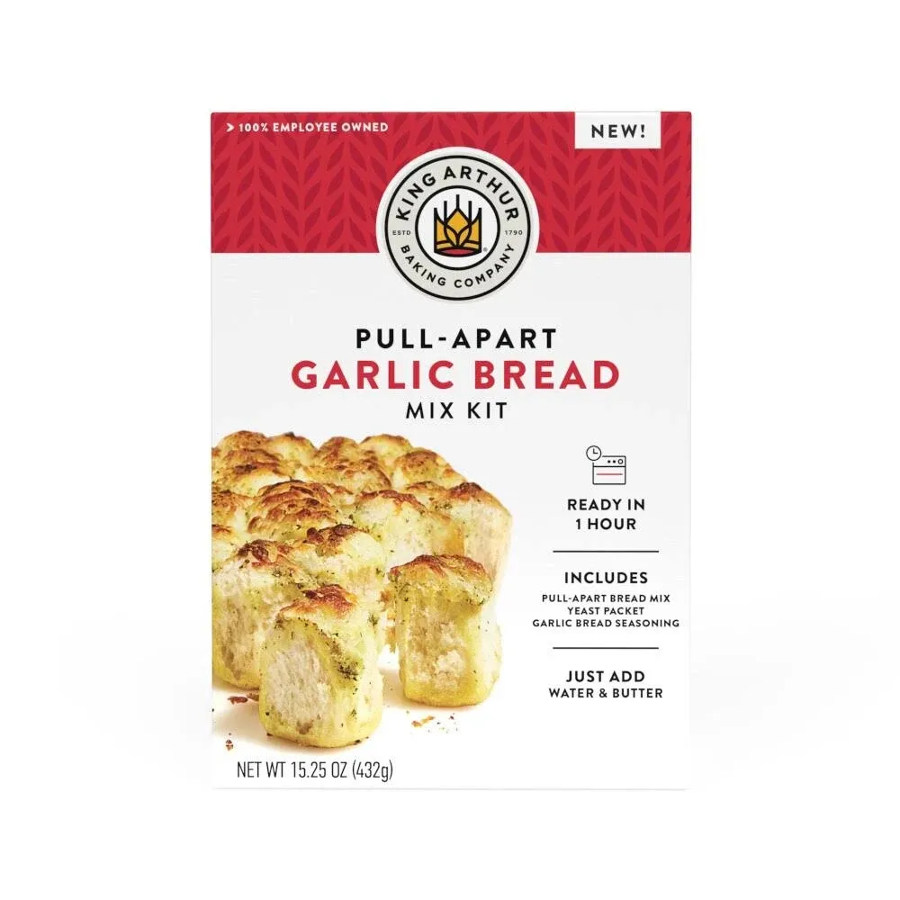 King Arthur 15.25 oz Pull Apart Garlic Bread Mix Kit