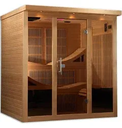 Golden Designs Monaco 6 Person Near Zero EMF Far Infrared Sauna