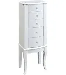 Powell White Jewelry Armoire